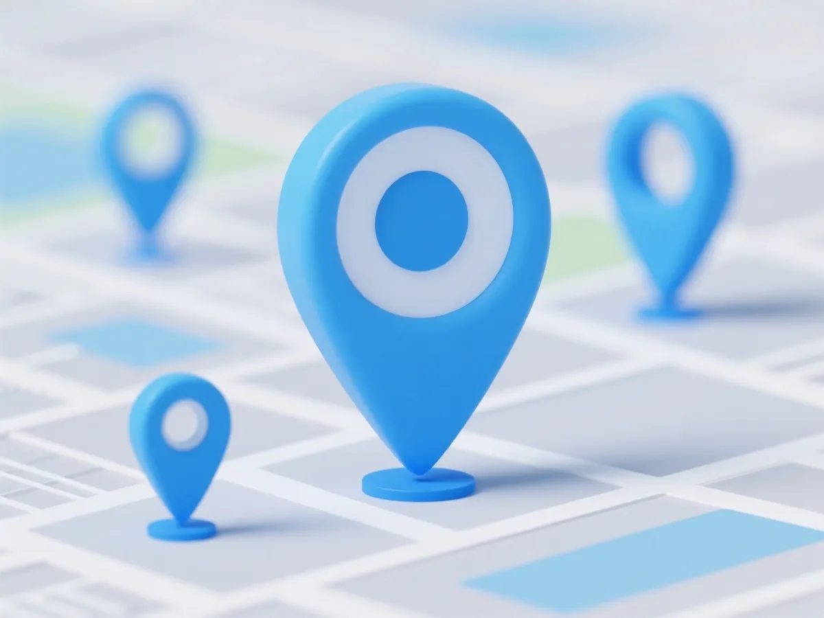 服务覆盖与位置示意图