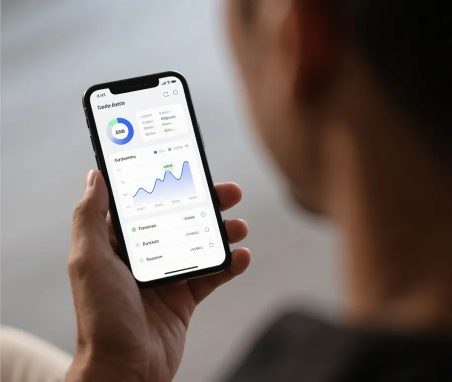 移动端查看开奖数据示意